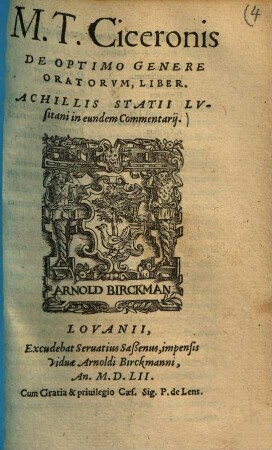 De optimo genere oratorum, liber