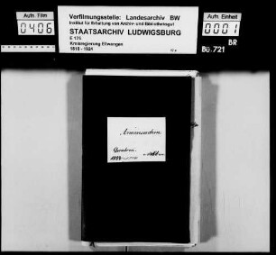 Armenunterstützungen, OA Gerabronn