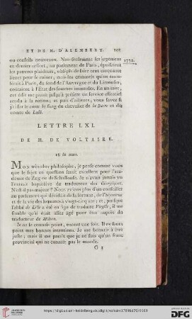 (Lettre LXI - LXX)