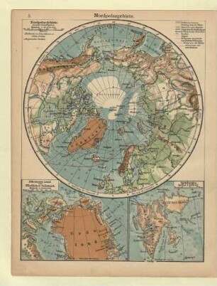 Nordpolargebiete, Ellesmere Land und Nördliches Grönland, Spitzbergen