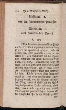 Abschnitt 2. von den summarischen Processen.