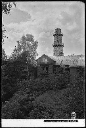 Pfaffenstein, Berg-Gasthaus und Aussichtsturm