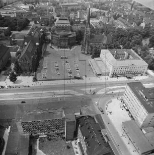 Theaterplatz in Chemnitz : Blickrichtung Nordwesten