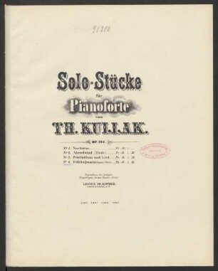 No. 4: Frühlingsnacht : (Fantasie-Stück)