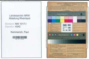 Entnazifizierung Paul Kemmerich , geb. 15.10.1899 (Kaufmann)