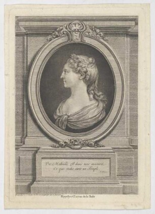 Bildnis der Hippolyte Clairon de la Tude Clairon