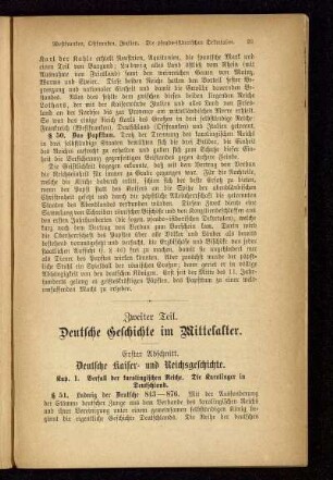 Erster Abschnitt. Deutsche Kaiser- und Reichsgeschichte