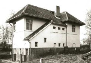Schönteichen-Cunnersdorf. Bahnhof Cunnersdorf. Stellwerk B 1. 1913. Ortsseite