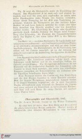 2: Photographie und Electricität, 1887