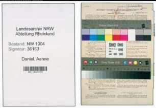 Entnazifizierung Aenne Daniel , geb. 30.05.1907 (Krankenschwester)