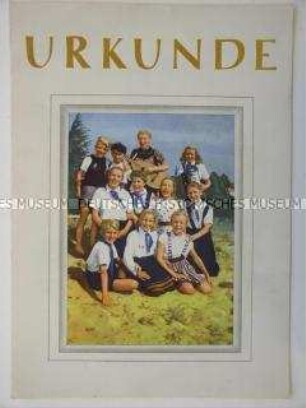 Urkunde für Helfer bei der Durchführung "Frohe Ferientage für alle Kinder"