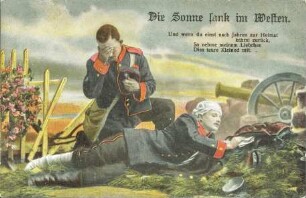 Die Sonne sank im Westen - Und wenn du einst nach Jahren [...]