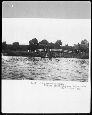 Kleine Brücke an der Untertrave