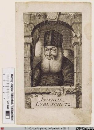 Bildnis Jonathan Eybeschütz (Eibenschitz, Eubeschütz)