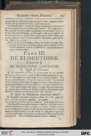 Pars III: De elocutione