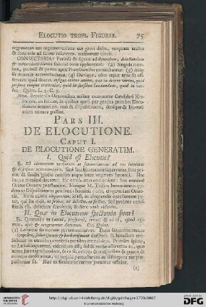 Pars III: De elocutione