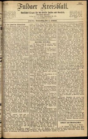 Ausgabe vom Donnerstag, den 05. Oktober 1882.