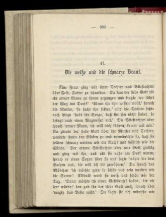 47. Die weiße und die schwarze Braut