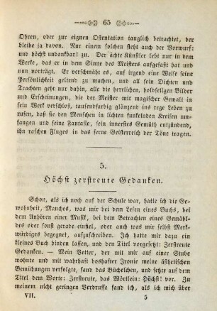 5. Höchst zerstreute Gedanken