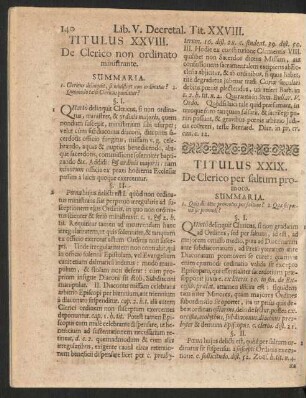 Titulus XXIX. De Clerico per faltum promoto