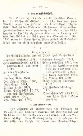 f. Der Baumeister.