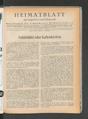 Fuhlsbüttel oder Kaltenkirchen