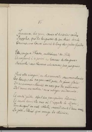 VI (Sappho, Les Amis VI)
