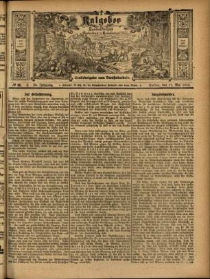 Ausgabe vom Sonntag, den 17. Mai 1914.