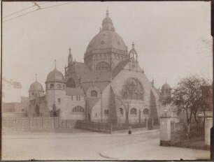 Blick von Süd-Ost auf die Synagoge. Dortmund, Am Hiltropwall