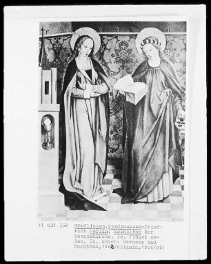 Die heilige Barbara und die heilige Dorothea