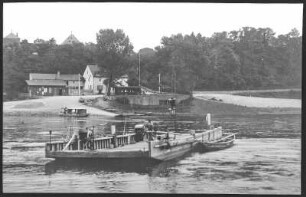 Belgern. Fähre und Badeanstalt