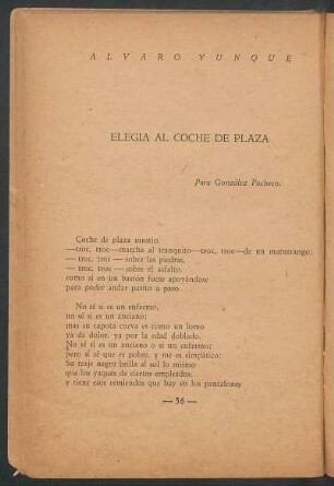 Elegía al coche de plaza