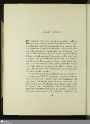 Papyrus Ebers