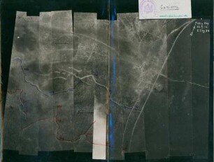 Foto von Stellungen westlich von Cumières (Luftbild)