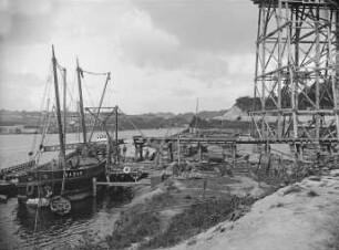 Bau alte Hochbrücke Holtenau/Nord-Ostsee-Kanal