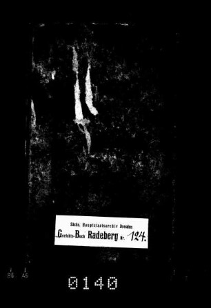 Gerichtshandelsbuch von Friedersdorf (bei Radeberg), Bd. 3