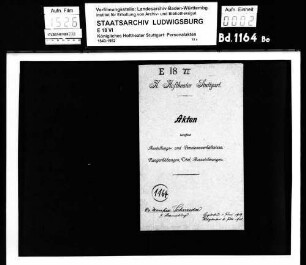 Schneider, Manfred, Dr. (*24.02.1884 in Stuttgart); Dramaturg; ausgesch.: 1924