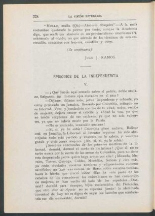 Episodios de la independencia