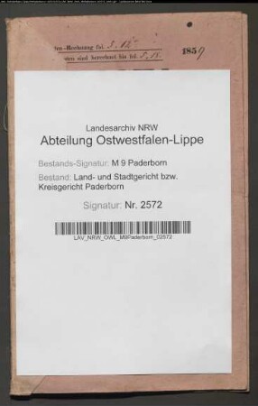 Erblasser: Kloppenburg, Catharina, geb. Bruns: