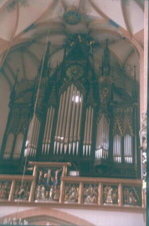 Orgel von Fa. Walcker  op. 424 (1884; 1894 Umbau durch Jehmlich, 1993-1995 Restaurierung durch Eule Orgelbau). Annaberg-Buchholz, St. Annenkirche