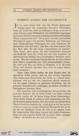 Innerer Aufbau der Kathedrale