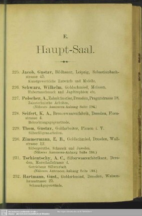 E. Haupt-Saal