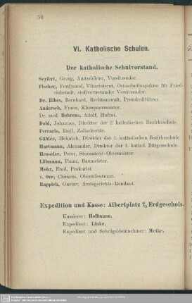 VI. Die katholischen Volksschulen