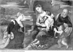 Heilige Familie mit Stifterin