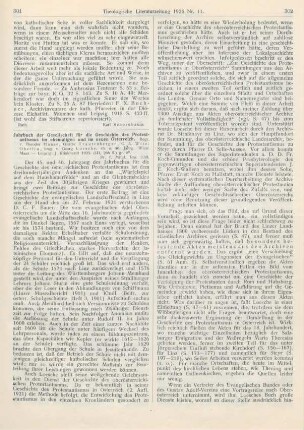 301-304 [Rezension] Loesche, Georg (Hrsg.), Jahrbuch der Gesellschaft für die Geschichte des Protestantismus im ehemaligen und im neuen Österreich. 45. u. 46. Jahrg