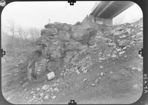 Bautzen. Felssicherung unterhalb der Friedensbrücke