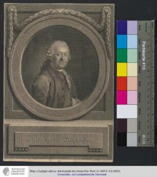 Salomon Gesner / Anton Graff pinx. ; I. F. Bause sculps. Lips.