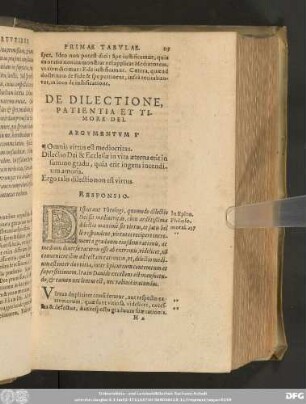 De Dilectione, Patientia Et Timore Dei.