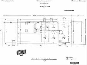 Ellwangen: Empfangsgebäude Grundrisse Untergeschoß