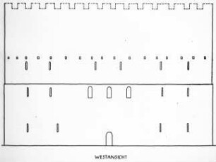 Havelberg, Dom St. Marien, Westriegel (schematischer Aufriss)